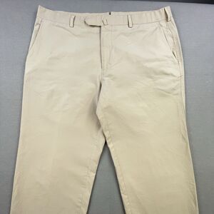 Brooks Brothers 1818 Fitzgerald Pants 36x30 Khaki Cotton Lightweight Trousers